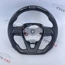 Custom Carbon Fiber Steering Wheel For Toyota 8th gen Camry se xse xleLED on top