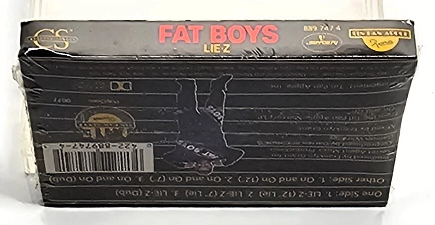 Fat Boys Lie-Z Cassette Tape Single 1989 Polygram Brand New Sealed RARE - Image 4 of 4