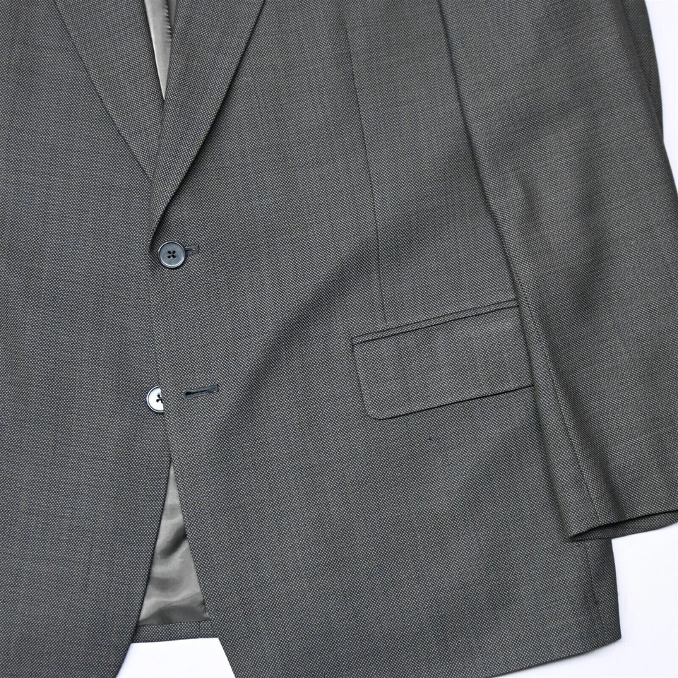 Винтажный Alfani 43R 44R оливковый зеленый птичий глаз шерсти мужской блейзер костюм куртка спортивное пальто - Изображение 3 из 4