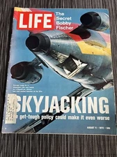 Vintage Life Magazine - August 11 1972 - Skyjacking The Secret Bobby Fischer