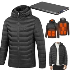 Winter Heated Jacket Electric USB Heating Coat Winter Warm Thermal for Men Women