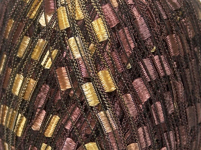 1 Skein Ice Ladder Ribbon Trellis Yarn for Crochet Necklaces U CHOOSE COLORS - Image 2 of 4