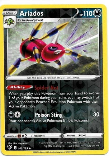 Ariados (Reverse Holo) 103/189 - Pokémon TCG [Uncommon] Darkness