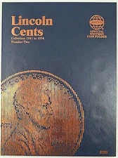 Whitman Lincoln Cents Vol#2 1941-1974 Coin Folder, Penny Album Book #9030
