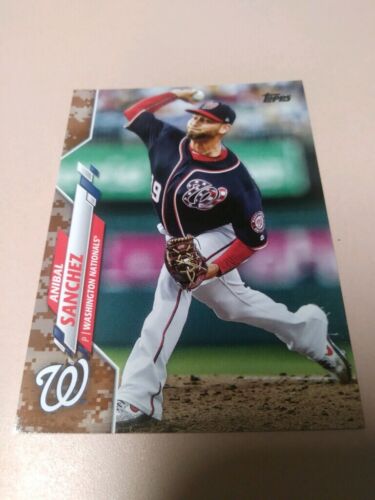 Anibal Sanchez Memorial Day Camo parallel 12/25 2020 Topps #193 Series 1 - Picture 1 of 2