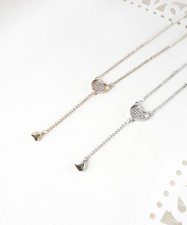 Heart Necklace, Tiny Heart Necklace, Gold or Silver Heart Necklace, Dainty Heart