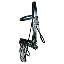 Kavalkade Anti-Head Shaker Nose Net - Black - 3 Nets + 1 Noseband