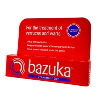Bazuka Treatment Gel -Treatment for Verrucas and Warts - 6g