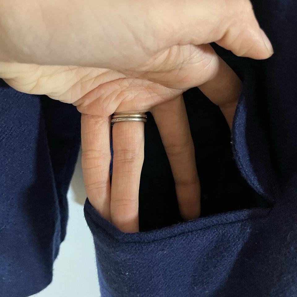 Blazer/chaqueta vintage Classic Expressions azul mezcla lana talla 20w Foto 3 de 4