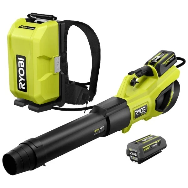 RYOBI CANADA 40V Cordless Backpack Blower Kit w 2 6.0Ah Batteries Charger