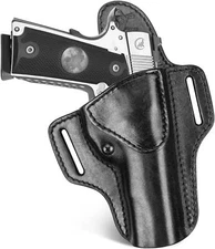 Premium Leather Handmade OWB Holster Fits All 1911 with 5" Barrel No Rail Pistol