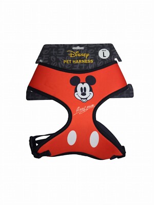 Mickey Mouse Pet Dog Harness Adjustable Red - by Buckle-Down SIZE L Large - NEW