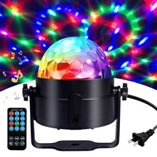 Disco Ball Light, Sound Activated Party Strobe Light, DJ Rave Lights with Remote