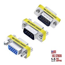 DTECH 3-Pack VGA Connector Female to Female Gender Changer Male to Female