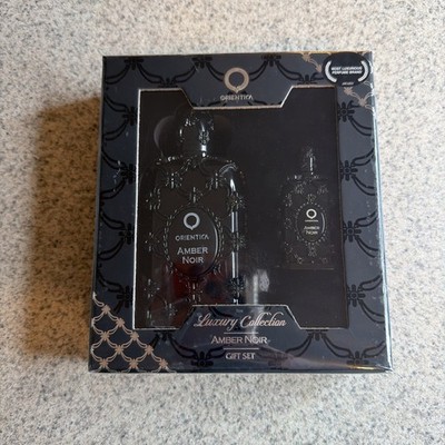 Orientica Amber Noir Luxury Eau de Parfum 30 ML 7.5 ML Unisex Perfume New Sealed