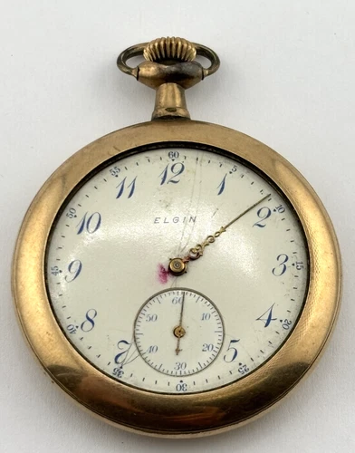 Elgin 1912  Antique Mechanical Pocket Watch  15J   12s  16465415   NON-WORKING