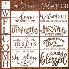Welcome Stencils for Crafts Reusable Stencil Wood #13941, #13941