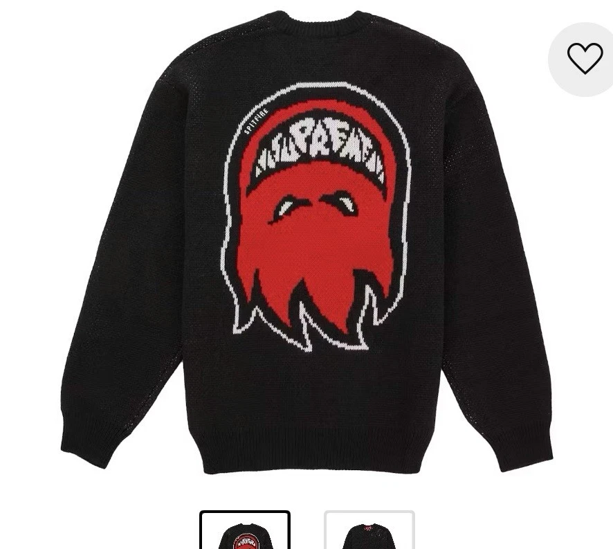 Supreme Black Crewneck Sweaters for Men for sale | eBay