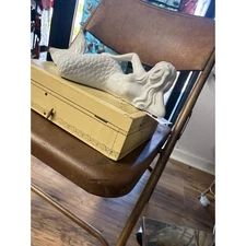 Mermaid Statue laying large white