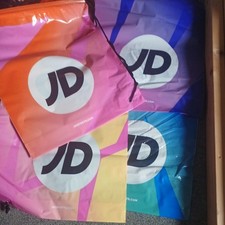 4x JD Sports Blue/Pink/Yellow Set Limited Edition Drawstring Bags Swimming/Gym