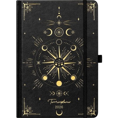 Kalender 2026 Wochenplaner A5 Terminplaner Notizbuch Organizer Schwarz