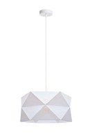Pendelleuchte Weiß Gold Stoff Schirm E27 Ø70 Cm Esstisch HäNgelampe Blendarm