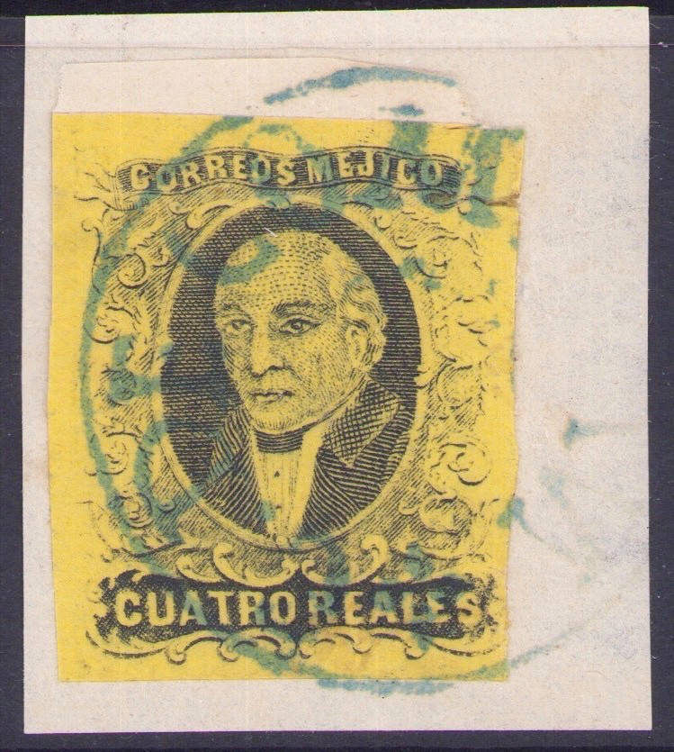 sr32 #9b 4R (Chiapas)/ Comitan Sz 120 blue VF on pc, est $110-150 Exceptional