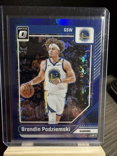 2024-25 Panini Donruss Optic - Brandin Podziemski #36 Blue Hyper Prizm /175