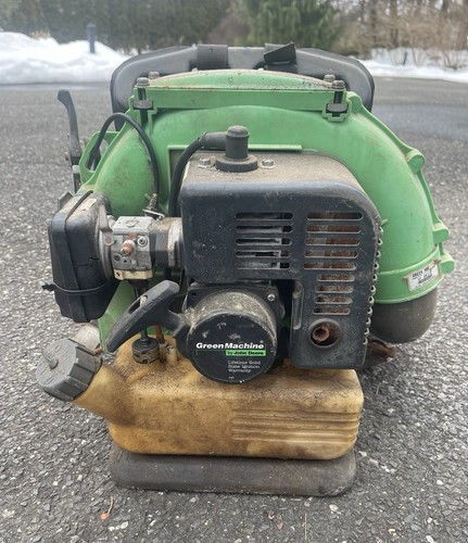 GREEN MACHINE JOHN DEERE 4600BP VINTAGE BACKPACK GAS LEAF BLOWER-NON WORKING