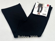 Felina Women's Tummy Control Kick Crop Pants, Black, Size M