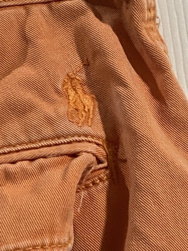 Polo Ralph Lauren Shorts Men's Sz 33 Tangerine Relaxed Fit Chino Cotton Preppy - Picture 5 of 6