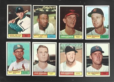 Complete Your Set! 1961 Topps 1 - 250 VG-EX to EX-Mint New cards added 06-06-26