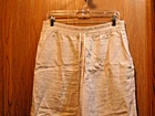 Lafayette 148 Beige Wide Leg Linen Casual Pocket Pants Size M NEW