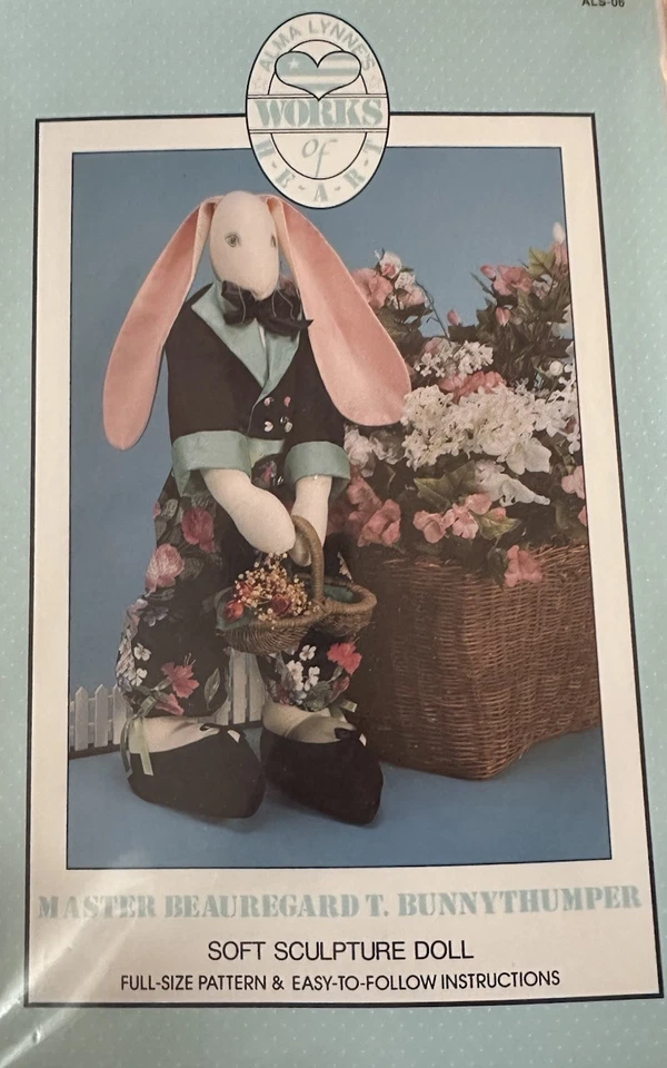 Alma Lynne Designs Soft Sculpture Doll Patterns Lot Of 3 - Image 4 of 4