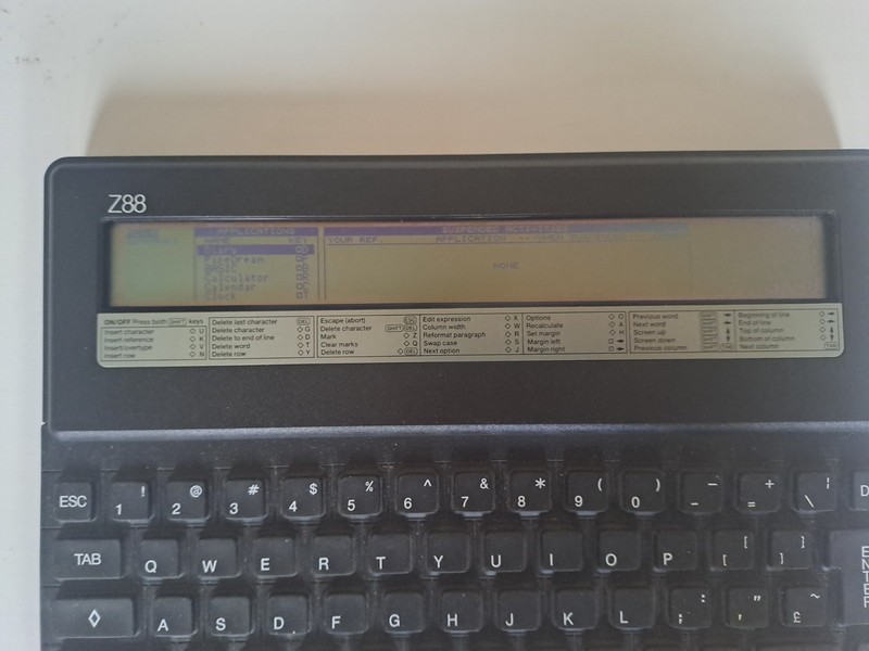 Z88 Cambridge Computer with original documents (working)