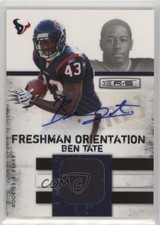 2010 Rookies & Stars Freshman Orientation Jerseys Signatures Ben Tate Auto 11pk