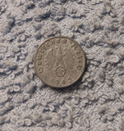 1943 World War 2 1 Reichspfennig~ Germany, Has Flaws , See Photos!! - Picture 9 of 15