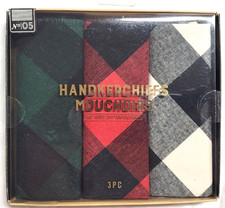 3 Piece - Mad For Plaid Handkerchiefs No. 5 Cotton Pocket Square