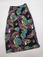 Bucees Swim Trunks Mens Medium Bucee The Beaver Hawaiian Floral Lined Shorts