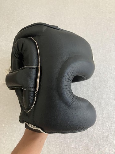 Winning FG-5000 Boxing Headgear M Size Black Full Faceguard Japan Used - Picture 3 of 6