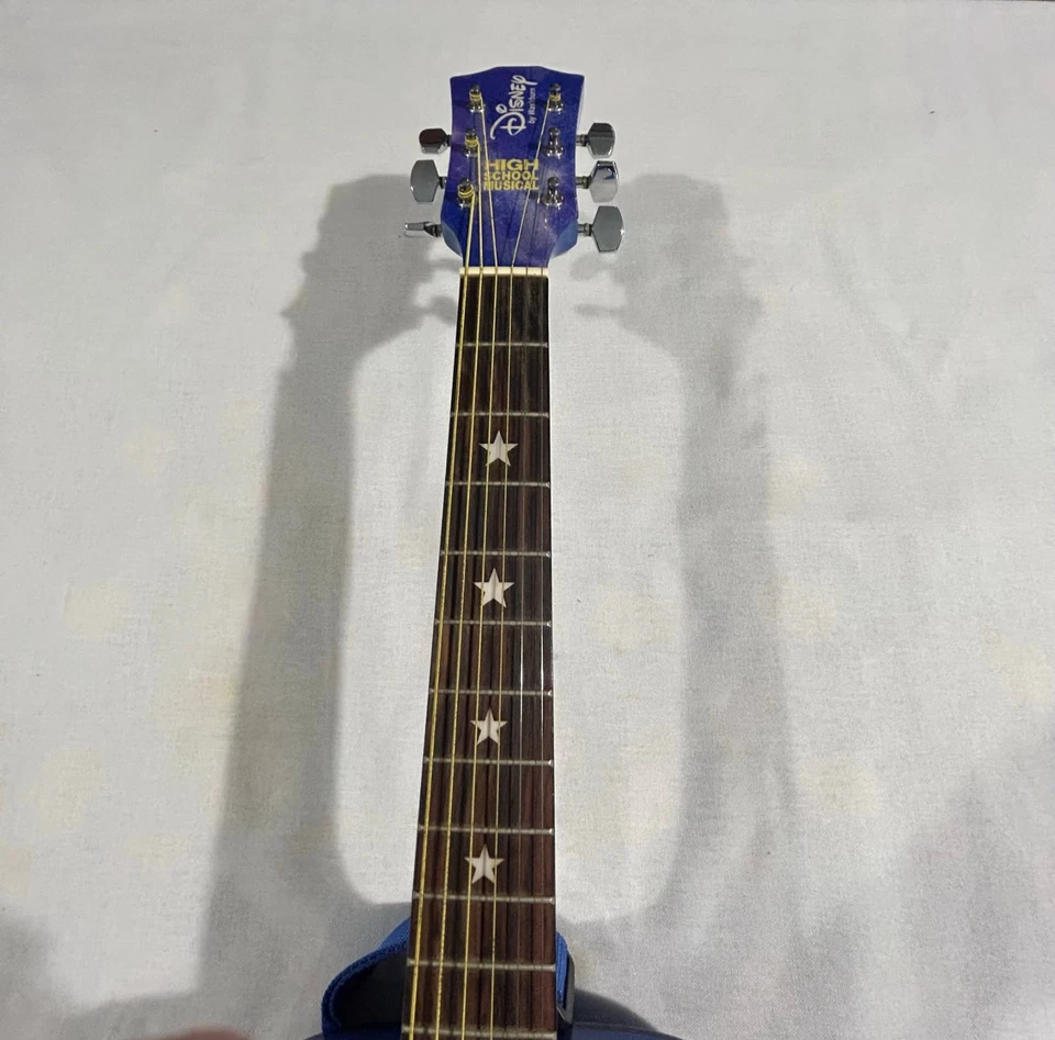 High School Musical Acoustic Guitar by Washburn Disney with Strap - image 3 of 4