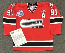 2007 John Tavares GAME USED Team OHL Canada vs Russia Hockey Jersey #91 w/ LOA