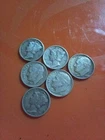 6-Silver Dimes Mercury And Roosevelt's
