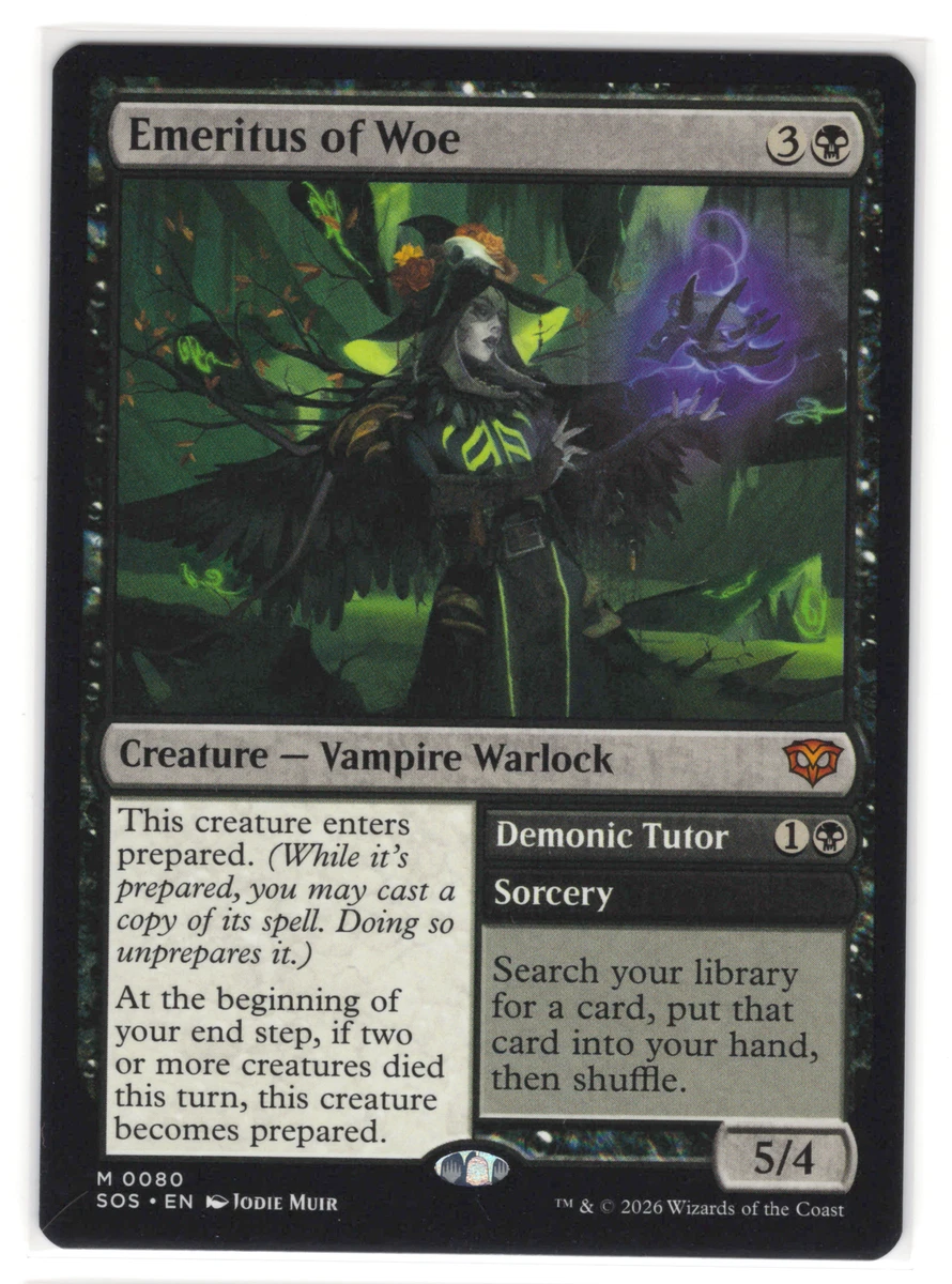 Demonic Tutor Magic: The Gathering Near Mint or Better Individual