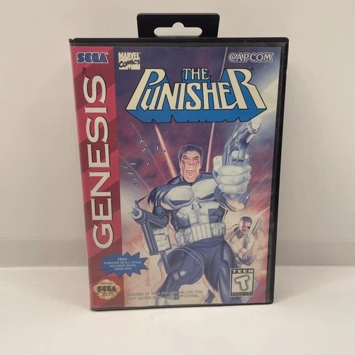 Sega Genesis  Punisher Cart Authentic, Tested, Working Original Manual And Box