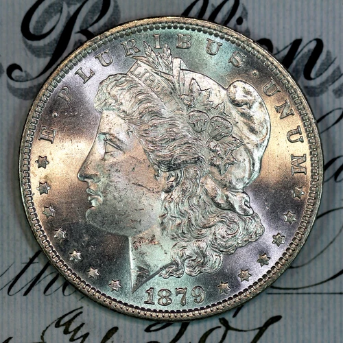* 1879-P * SOLID+ GEM BU MS MORGAN SILVER DOLLAR * FROM ORIGINAL COLLECTION