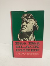 Baa Baa Black Sheep Pappy Boyington Signed 17th Printing 1958 WWII USMC Ace