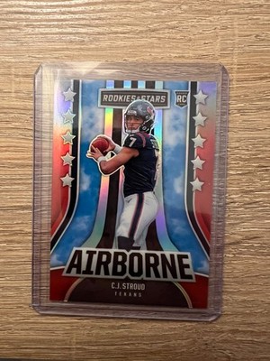 2023 Panini Rookies & Stars C.J. Stroud Airborne Red Prizm #AI-13, rookie, seria