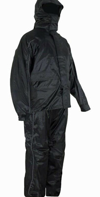 Black Hooded Rain Suit - Limited Stock!