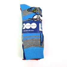 Bioworld Mens Size 10-13 WB Looney Tunes Graphic Crew Socks 5 Pairs